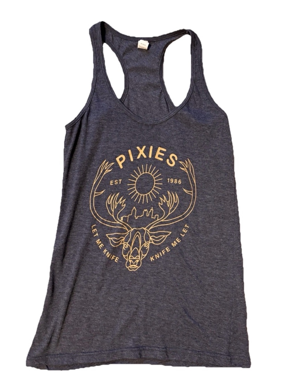 Hanes Gray Racerback Tank Top